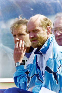 Viggo Jensen, tränare och Thomas Sjöberg, assisterande