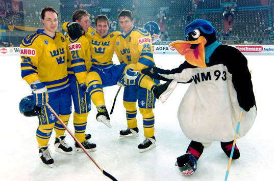 Roger Åkerström, Peter Forsberg, Ulf Dahlén och Mikael