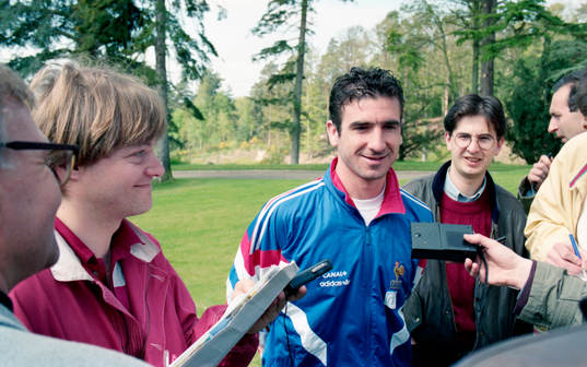 Eric Cantona intervjuas