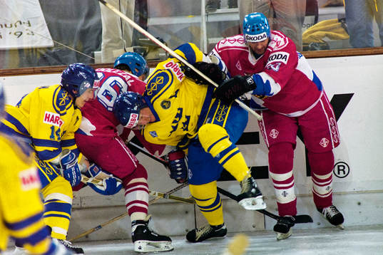 Ishockey, VM, Semifinal, Sverige - Tjeckien, 4-3