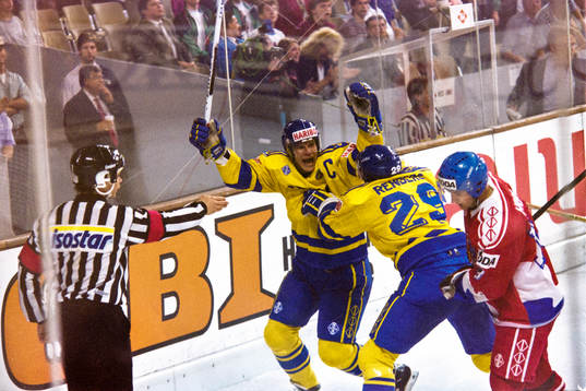 Ishockey, VM, Semifinal, Sverige - Tjeckien, 4-3