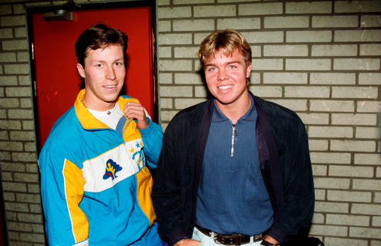 Jan-Ove Waldner och Tomas Brolin