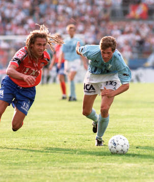 Henrik Larsson och Jens Fjellström. Henke