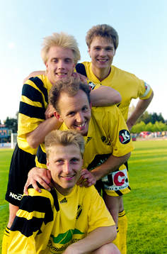 Hässleholms målskyttar Christer Andersson, Miguel Toré,