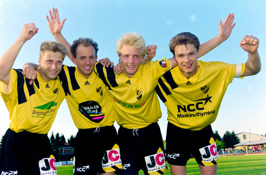 Hässleholms målskyttar Christer Andersson, Miguel Toré,