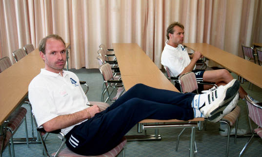 Målvakterna Thomas Ravelli och Lars Eriksson