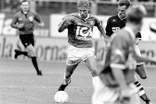 Niclas Alexandersson, Halmstad  och Gary Sundgren, AIK