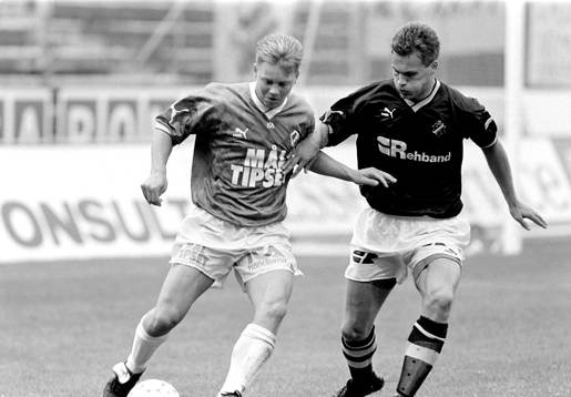 Robert Andersson, Halmstad och Gary Sundgren, AIK