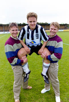 Per Harrysson, Johan Augustsson och Joakim Nilsson,