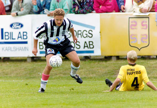 Johan Augustsson, Landskrona med bollen