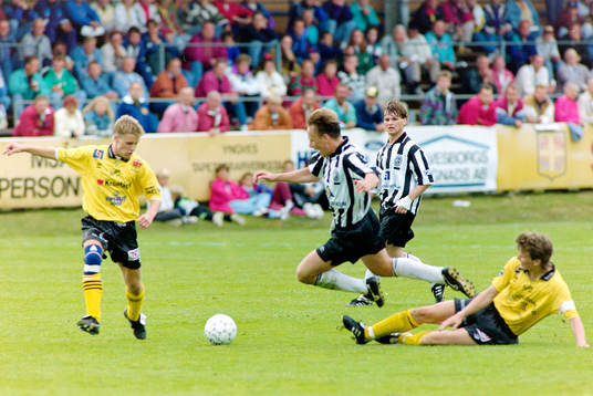 Fotboll, Div 1 Södra, Mjällby - Landskrona, 1-3
