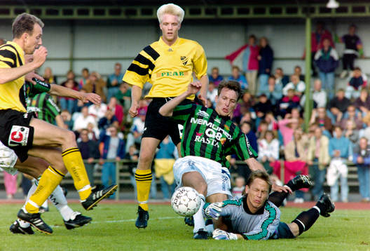 Miguel Toré och Percy Olsson, Hässleholm framför gais