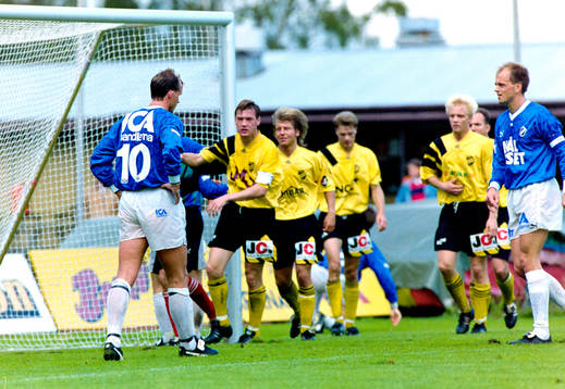 Henrik Bertilsson och Tommy Andersson, Halmstad framför