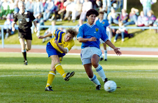 Fotboll, Damer, EM-Kval, Sverige - Lettland, 9-0