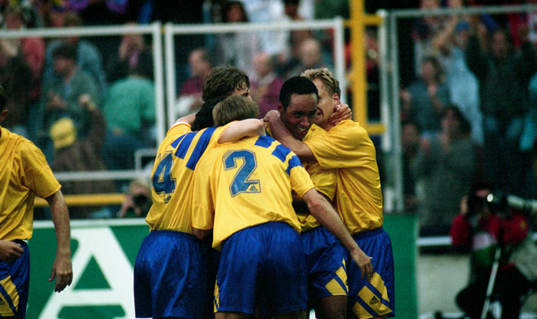 Patrik Andersson, Roland Nilsson, Martin Dahlin och Jonas