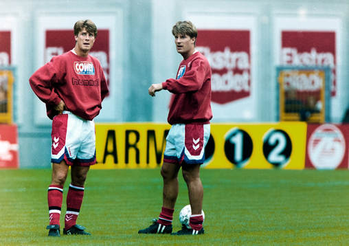 Brian Laudrup och Michael Laudrup, Danmark