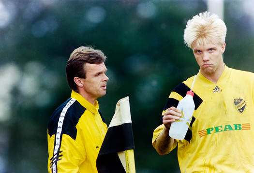 Anders Linderoth, tränare och Percy Olsson, Hässleholm