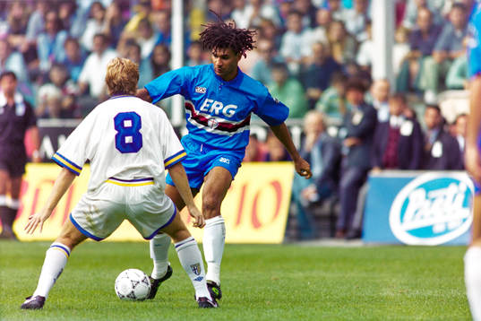 Ruud Gullit, Sampdoria utmanar Tomas Brolin, Parma