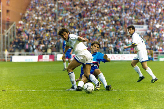 Roberto Mancini, Sampdoria glidtacklar