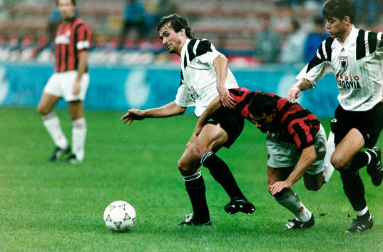 Fotboll, Champions League, Milan - FC Aarau, 0-0