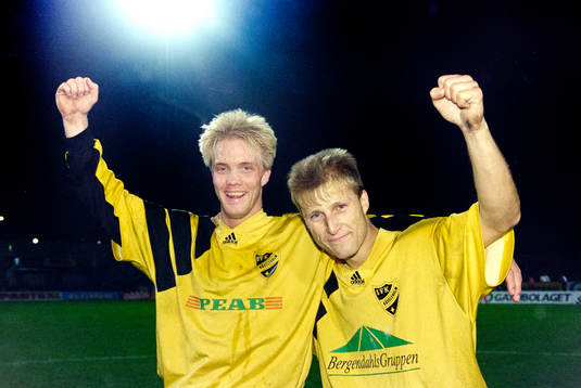 Hässleholms målskyttar Percy Olsson tre mål och Christer