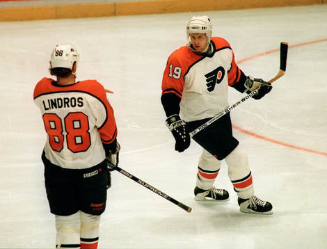Eric Lindros och Mikael Renberg, Philadelpia Flyers
