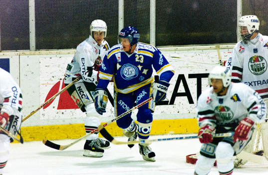 Daniel Johansson, Rögle bakom Mattias Lööf, Leksand