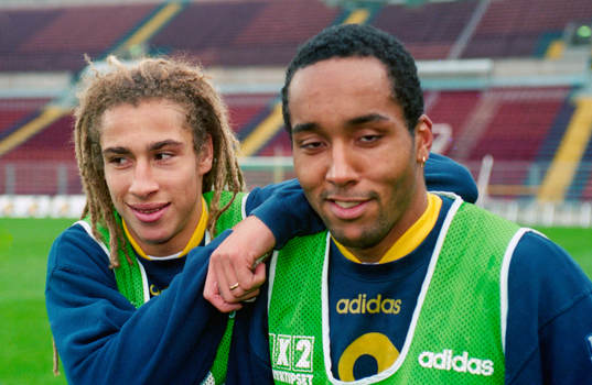 Henrik Larsson och Martin Dahlin