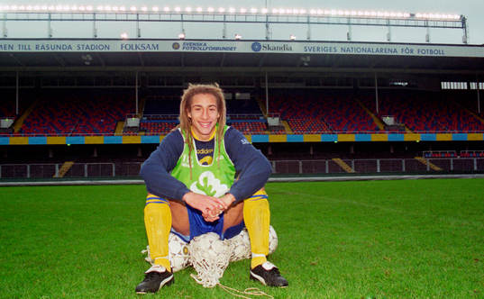 Henrik Larsson på Råsunda