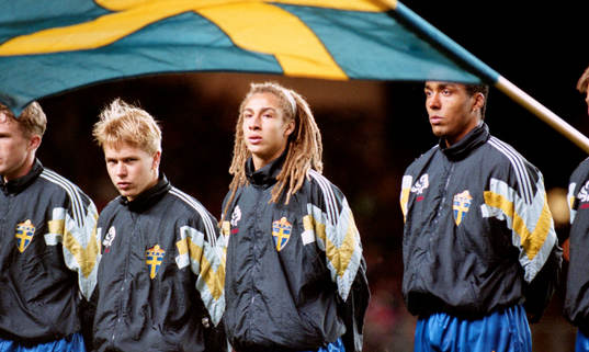 Pär Zetterberg, Henrik Larsson och Martin Dahlin