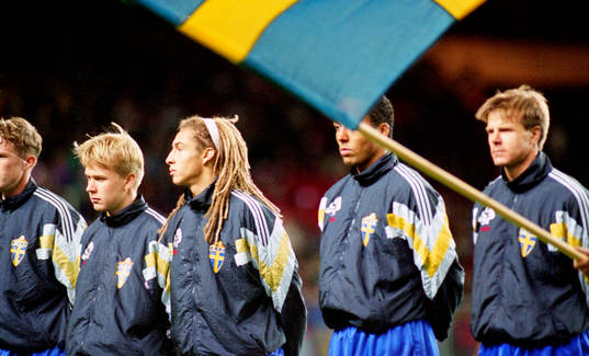 Pär Zetterberg, Henrik Larsson, Martin Dahlin och Roland