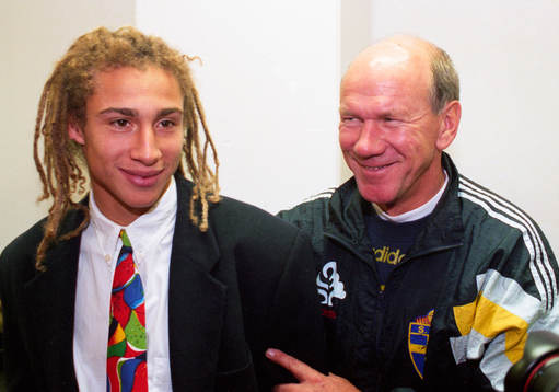 Henrik Larsson och Tommy Svensson, förbundskapten möter