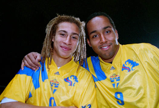 Henrik Larsson och Martin Dahlin