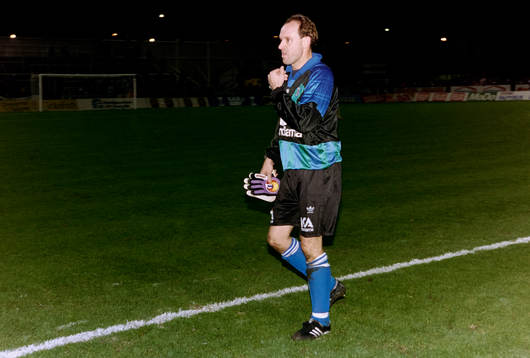 Thomas Ravelli, målvakt i Göteborg deppar