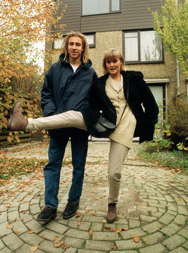 Henrik Larsson med fru Magdalena