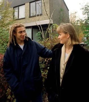 Henrik Larsson med fru Magdalena
