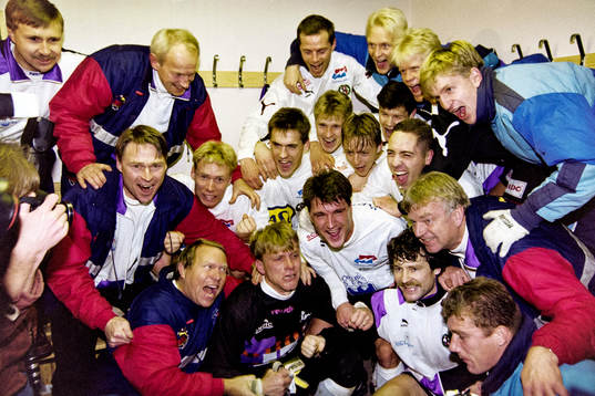 Örebro och tränare Sven Dahlkvist jublar