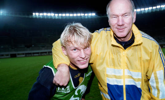 Mats Lilienberg och Tommy Svensson, förbundskapten