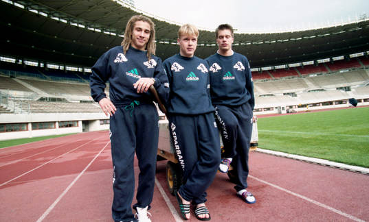 Henrik Larsson, Pär Zetterberg och Jan Jansson