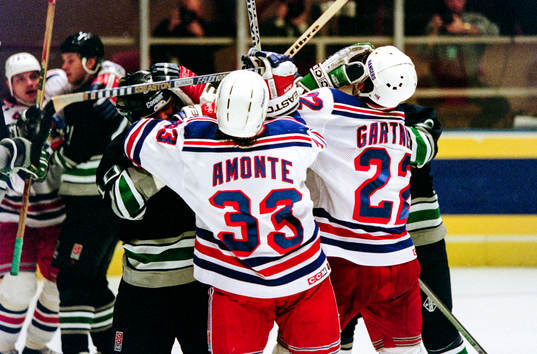 Tony Amonte och Mike Gartner, Rangers i bråk