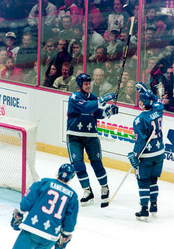 Mats Sundin och Joe Sakic, Quebec jublar