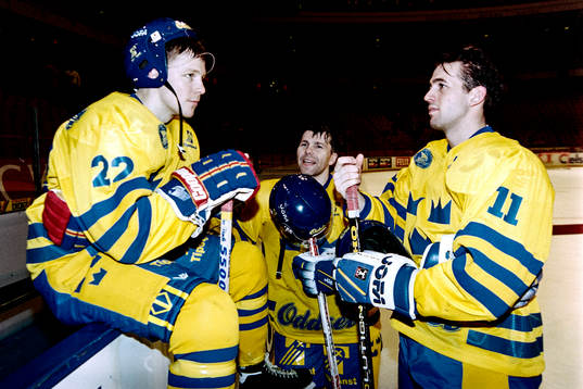 Charles Berglund, Mats Näslund och Roger Hansson, Sverige