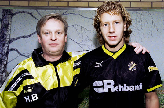 Hans Backe, tränare och Jesper Jansson, AIK
