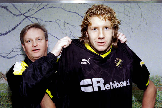 Hans Backe, tränare och Jesper Jansson, AIK