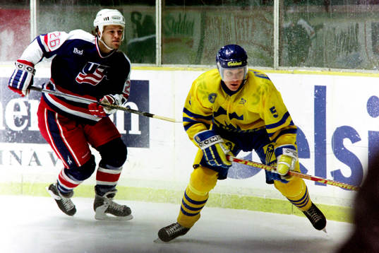 Barry Richter, USA och Patrik Juhlin, Sverige