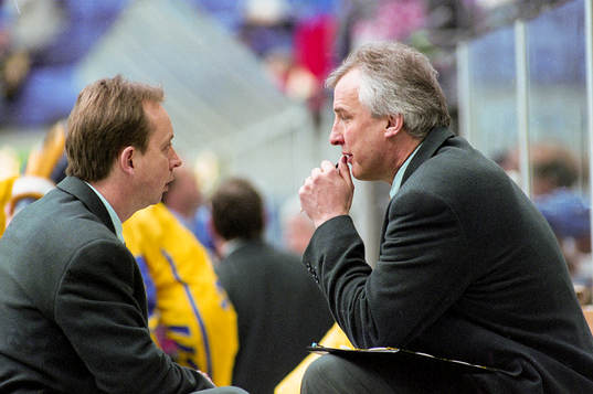 Pär Mårts och Curt Lundmark, förbundskapten, Sverige