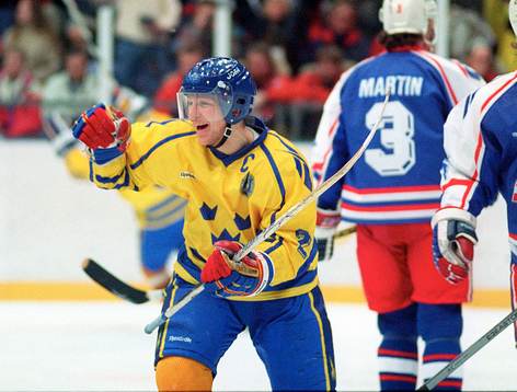 Charles Berglund i matchen mot USA
