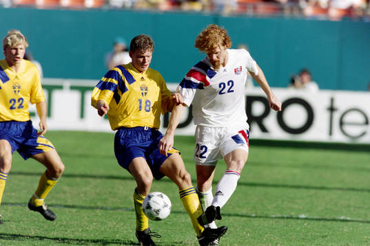 Jesper Blomqvist, Sverige och Alexi Lalas, USA