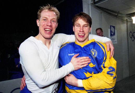 Jonas Bergqvist och Peter Forsberg