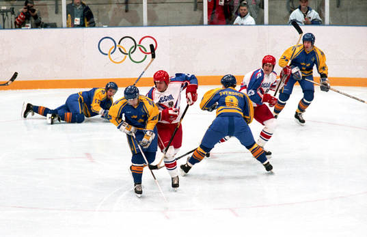 OS, Ishockey, Sverige - Ryssland, 4-3